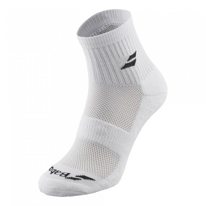 Babolat Quarter Socks 3-Pack White / Estate / Grey